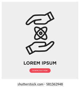 Save science vector icon