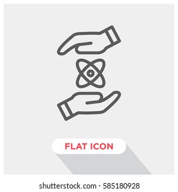 Save science vector icon