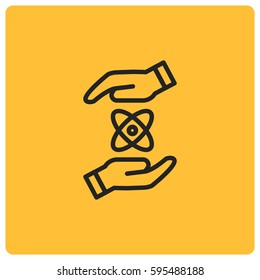 Save science vector icon