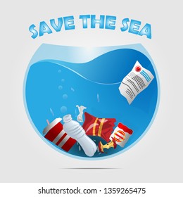 save the sea art work