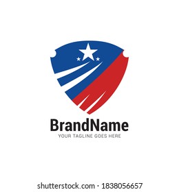 save shield protection technology secure logo icon vector template.