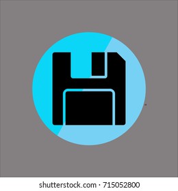 save simbol icon flat design