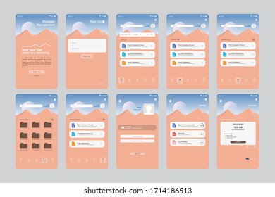 Save Storage Management App UI Kit Template