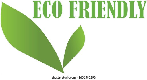 Save and take care our planet. Simple designed eco friendly logo for banner, for shops.
