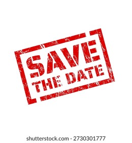 Save teh date - rubber stamp - vector illustration