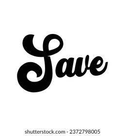 save text on white background.