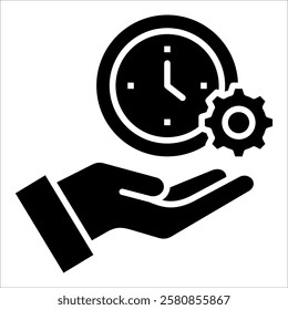 Save Time Icon Element For Design