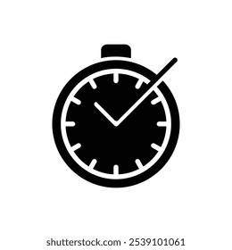 Ahorra tiempo icono logo signo conjunto Vector contorno