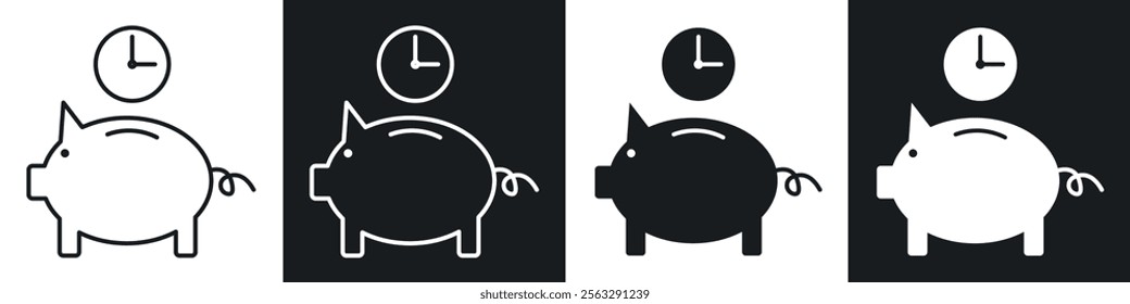 Save time icon pack for app and website ui designs.
