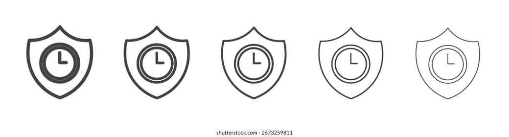 Guardar Icono de tiempo Símbolo de colección de ilustración simple