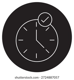 Symbol "Zeit sparen", Smart Time Management, Produktivitätssteigerung, schnelle und einfache Lösungen, Vektorgrafik