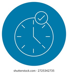 Symbol "Zeit sparen", Smart Time Management, Produktivitätssteigerung, schnelle und einfache Lösungen, Vektorgrafik