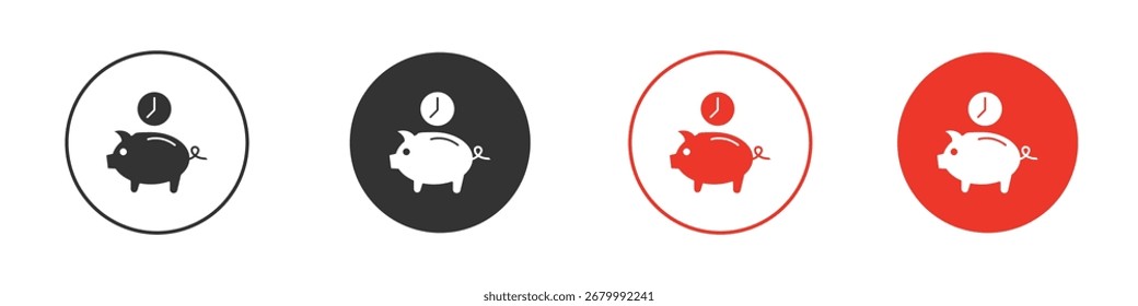 Símbolo del icono del Ahorra tiempo para su diseño del Sitio web, logotipo, App, interfaz de usuario.