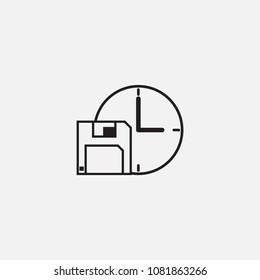 save time icon template design