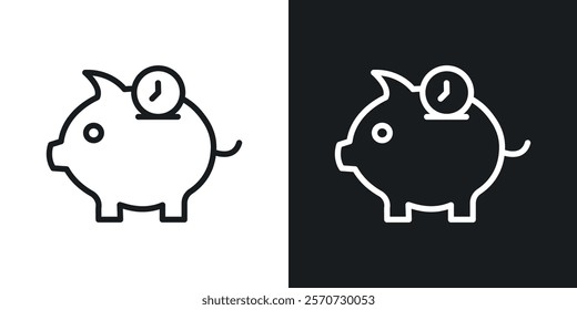 Save time icons set vectors on white background.