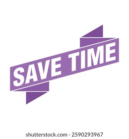 Save Time Letter Rubber Stamp Template