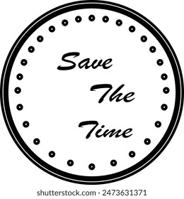 SAVE THE TIME LETTERING. WEDDING LETTERING. VECTOR BRUSH HAND LETTERING. WEDDING TYPOGRAPHY PHRASE. TYPE TEXT ART WORD.
 