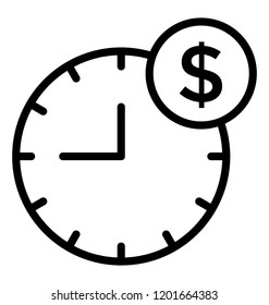 Save time and money, time is money concept