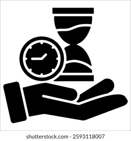 Save Time Simple Icon Vector Illustration Concept