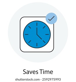 Save Times icon, Efficiency Boost Maximizing Productivity with Smart Time Management, Time-Saving Strategies Work Smarter, Not Harder