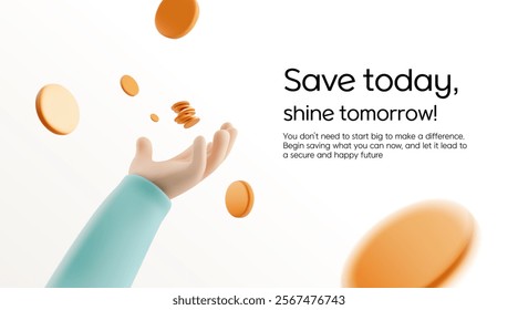 Save Today, Prosper Tomorrow, detailed,illust