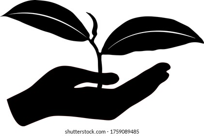 Guardar árbol guardar la silueta de bosque como imagen de clip con diseño en fondo blanco