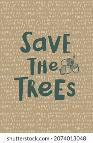 SAVE THE TREES WITH LITCHI ICON VECTOR