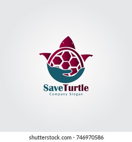 save turtle logo