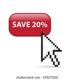 Save Twenty Percent Button Click