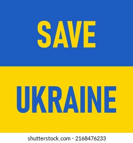 Save Ukraine banner concept. War against Ukraine. Vector image
