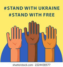 Save Ukraine concept banner set with Ukraine national flag, pigeon and heart shape. Print for social media, poster and banner design