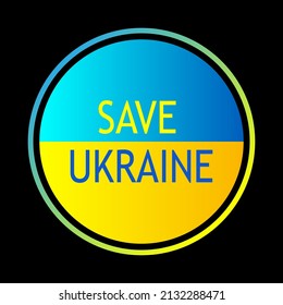 Save Ukraine. Ukraine flag praying concept background. Vector illustration.