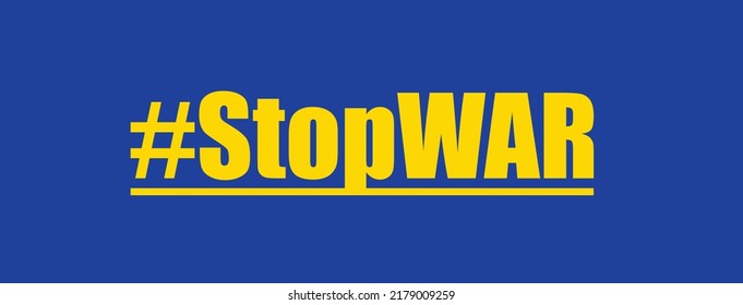 Save Ukraine, Ukraine Flagge Stopp War Konzept Vektorgrafik. Vektordesign der Ukraine