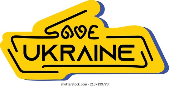 Save Ukraine Typography vector Illustration 