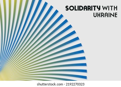  Save Ukraine. Vector illustration with blue and yellow color. Background design with abstract wireframe landscape.