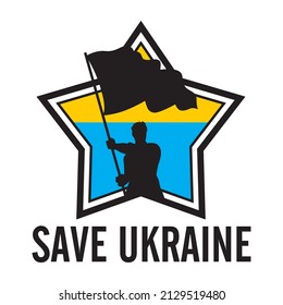 save ukraine vector illustration - peace world dont war