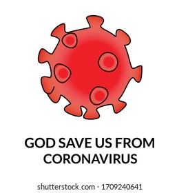 Save Us God Awareness Background for Corona Affected People