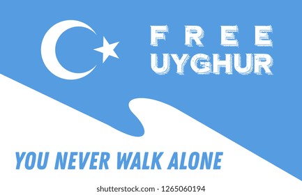 Save Uyghur Background Banner vector,  Free Uyghur Banner