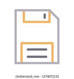 save vector color line icon 