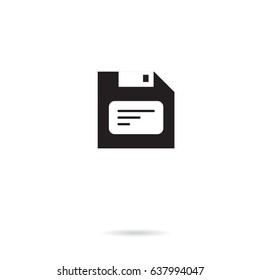 save vector flat icon