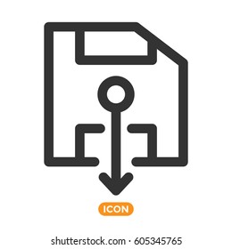 Save Vector Icon
