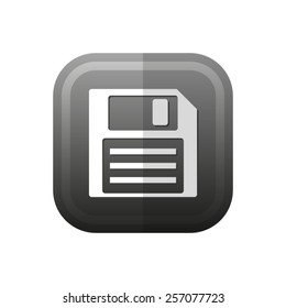 Save - vector icon, flat design