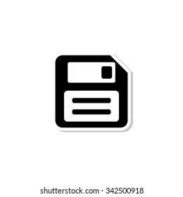 Save - vector icon with shadow