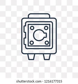 Save vector outline icon isolated on transparent background, high quality linear Save transparency concept can be used web and mobile