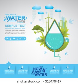 Save Water Concept