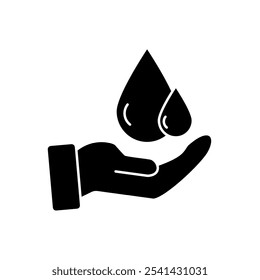 save water concept line icon. Simple element illustration. save water concept outline symbol design.