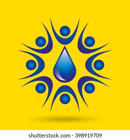 save the water design 