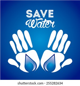 save the water design, vector illustration eps10 graphic 