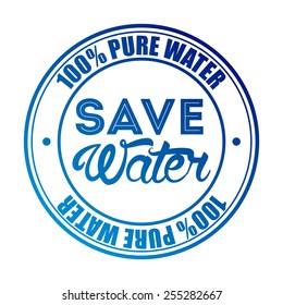 save the water design, vector illustration eps10 graphic 