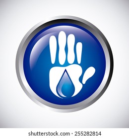 save the water design, vector illustration eps10 graphic 